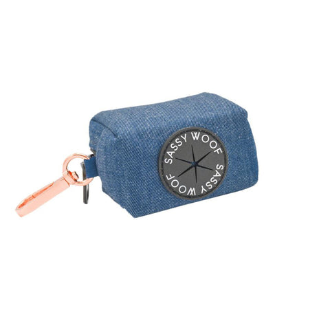 Denim Poop Bag Holder