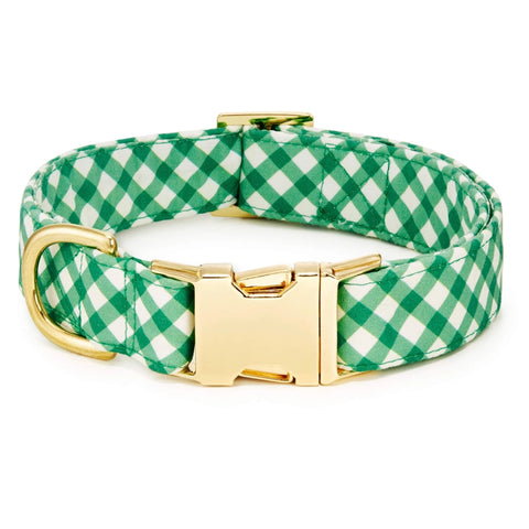 GRASS GINGHAM COLLAR