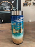 BEACH SKINNY CAN COOLER-AQUA