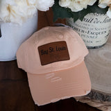 Bay St Louis Paws Hat- Peach