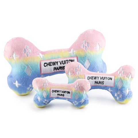 PINK OMBRE CHEWY Bone Plush Dog Toy
