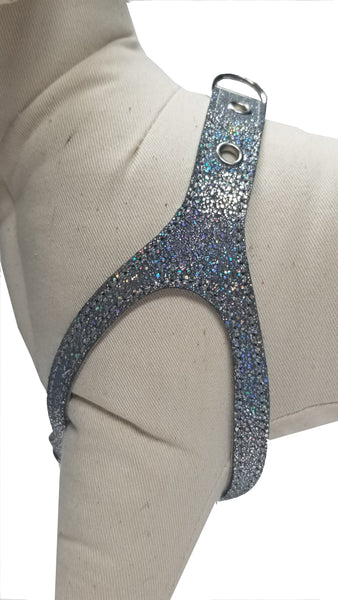 Silver Sparkle Leather Harness