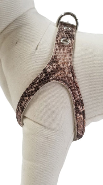 Rose Gold Snake Leather Harness