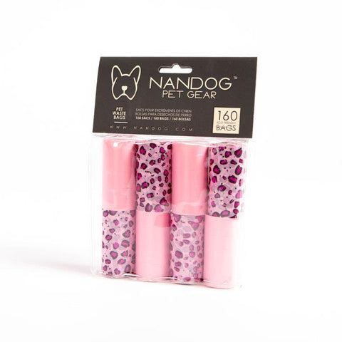 Pink Leopard Poop Bags