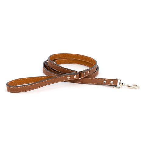 Italian Leather Leash 48in