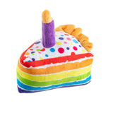 Birthday Cake Slice Dog Toy