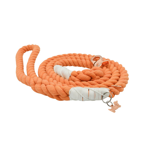 Clementine Cotton Rope Dog Leash