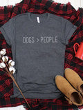 DOGS OVER PEOPLE T SHIRT