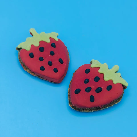 Strawberry Iced Cookies
