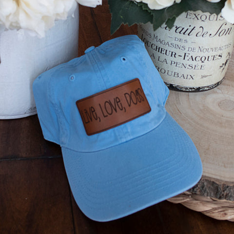 Live Love Dogs Hat-Lt Blue