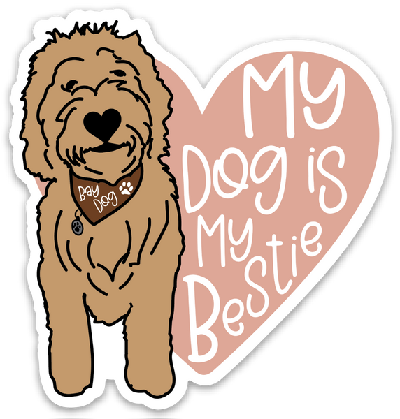 Doodle Dog Bestie Sticker