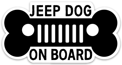 Jeep Dog Board Sticker