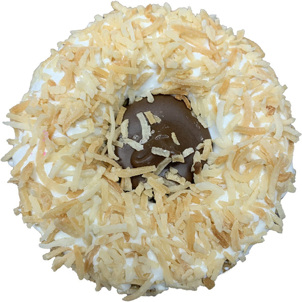 Coconut Carob Filled Donut