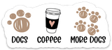 Dogs Coffee Dogs Sticker